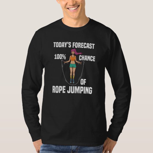 Rope Jumping Skipping Rope Jump Mat Workout Exerci Tシャツ (正面)