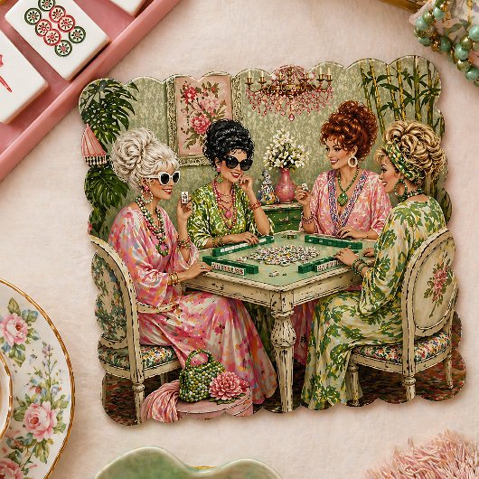 Roper Romp Mahjong Party Coaster ペーパーコースター