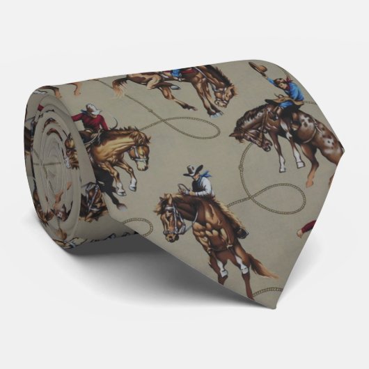 RopinのカウボーイのBroncの膚触りがよいメンズの首のタイ ネクタイ (ロール)