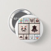 RorすべてのColl 3 缶バッジ (正面&裏面)