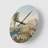 Roraimaの砂岩山の驚くべき範囲 ラウンド壁時計 (傾斜)