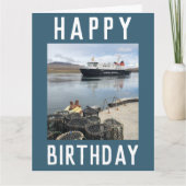 RORO Ferry at Islay Scotland誕生日カード カード (正面)
