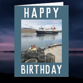 RORO Ferry at Islay Scotland誕生日カード カード