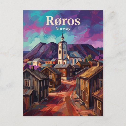 Røros Mining Town Norway ポストカード (正面)