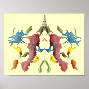 RorschachのInkblotテストおもしろいの芸術 ポスター