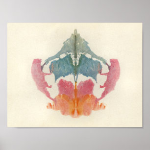 RorschachのInkblotテストおもしろいの芸術 ポスター