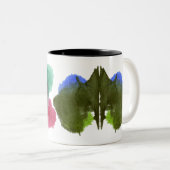 RorschachのInkblotテスト。 私を熱狂する電話しないで下さい ツートーンマグカップ (正面右)