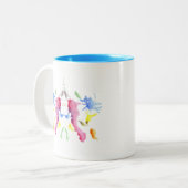 RorschachのInkblot第10 ツートーンマグカップ (正面左)