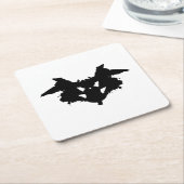 RorschachのInkblot スクエアペーパーコースター (アングル)