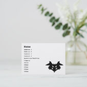 RorschachのInkblot 名刺 (スタンド正面)