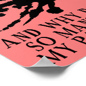 Rorschachインクブロ試験ポスタおもしろいーサイン ポスター (角)