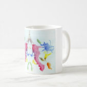 Rorschachテストインクしみのプレート10のカニのロブスター コーヒーマグカップ (正面右)