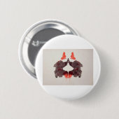 Rorschachテストインクしみのプレート2 2人の人間 缶バッジ (正面&裏面)