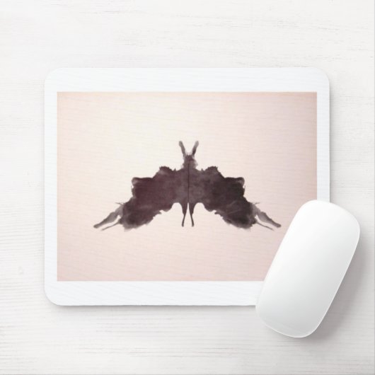 Rorschachテストインクしみのプレート5のこうもりのガ マウスパッド (マウス)