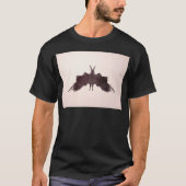 Rorschachテストインクしみのプレート5のこうもりのガ Tシャツ (正面)