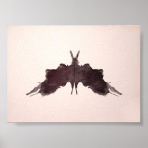 Rorschachテストインクしみのプレート5 ポスター