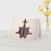 Rorschachテストインクしみのプレート6の皮の皮の敷物 カード (黄色い花)