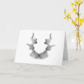Rorschachテストインクしみのプレート7の頭部の顔 カード (黄色い花)