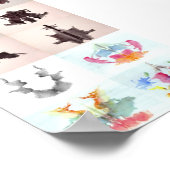 Rorschachテストインクは、すべての10プレート1-10を吸い取る ポスター (角)