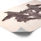 Rorschachテストインクブロッツプレート1 ポスター (角)