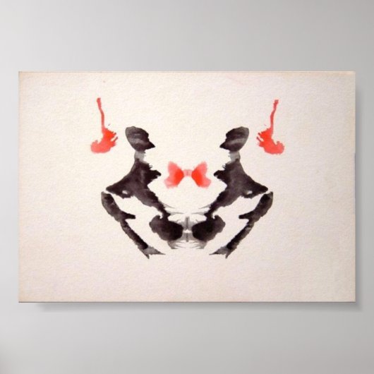 Rorschachテストインクブロッツプレート3 ポスター (正面)