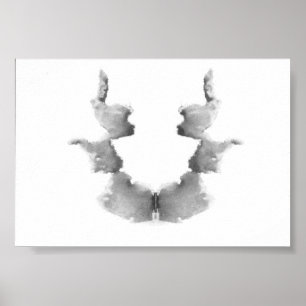Rorschachテストインクブロッツプレート7 ポスター