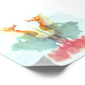 Rorschachテストインクブロッツプレート9 ポスター (角)