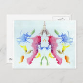 Rorschach試験インクブロッツプレート10カニロブスター ポストカード (正面/裏面)