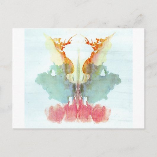 Rorschach試験インクブロッツプレート9人 ポストカード (正面)