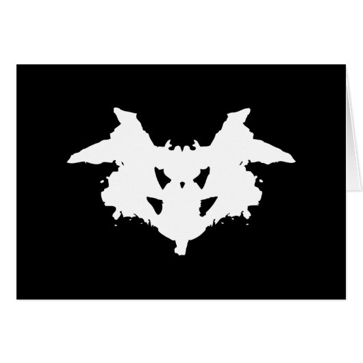 Rorschach Inkblotグリーティングカード (正面横)
