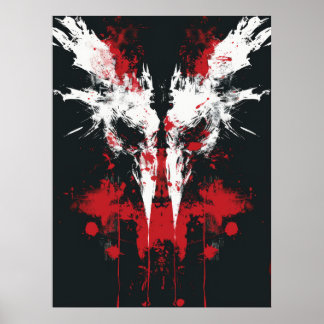 Rorschach Inkblotテストポスター ポスター
