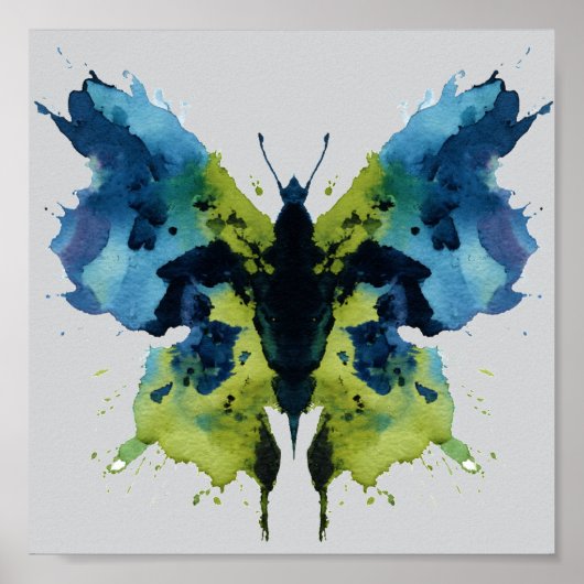 Rorschach Inkblotテスト。電話しない熱狂する ポスター (正面)