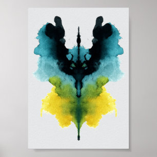 Rorschach Inkblotテスト。電話しない熱狂する ポスター