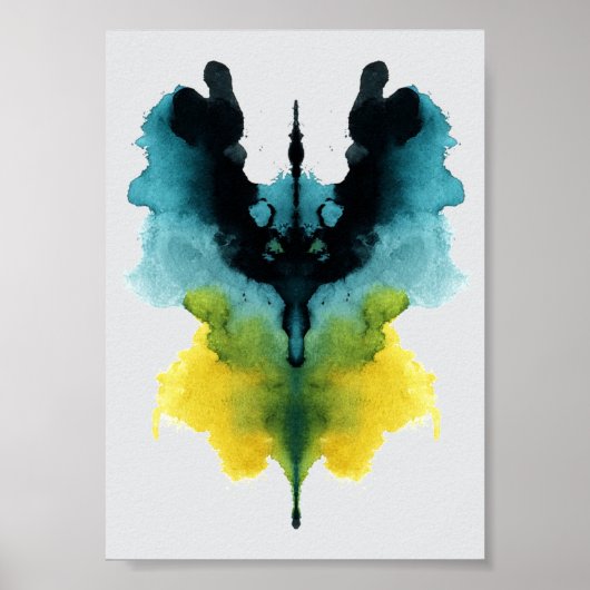 Rorschach Inkblotテスト。電話しない熱狂する ポスター (正面)
