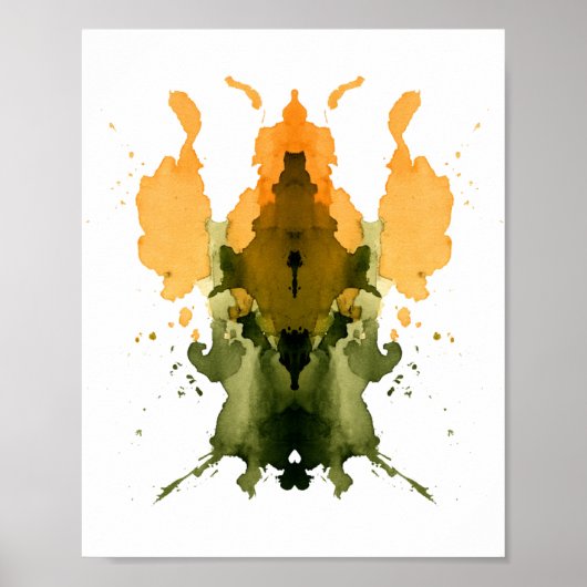 Rorschach Inkblotテスト。電話しない熱狂する ポスター (正面)