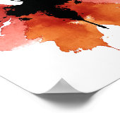 Rorschach Inkblotテスト。電話しない熱狂する ポスター (角)