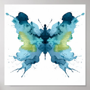 Rorschach Inkblotテスト。電話しない熱狂する ポスター