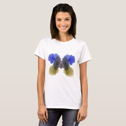 Rorschach Inkblotテスト。電話しない熱狂する Tシャツ (正面フル)