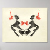 Rorschach Inkblot Test Fun Art ポスター (正面)
