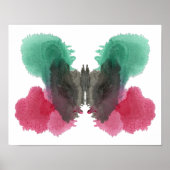 Rorschach Inkblot Test Fun Art Print ポスター (正面)