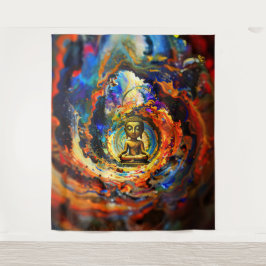 Rorschach style Buddha 80x60 001 タペストリー