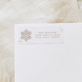 RORY Boho Beige Snowflake Winterのア自然ドレス ラベル