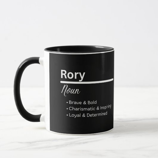 Rory Boy Name Definition Personalized Mug マグカップ (左)