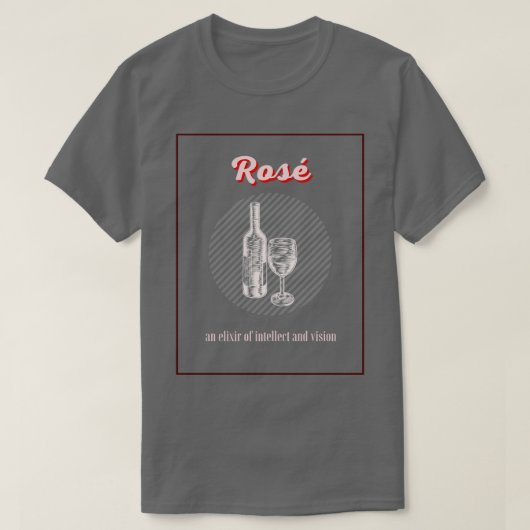 Rosワイン定義 Tシャツ (デザイン正面)