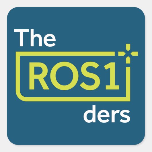 ROS1ders正方形ステッカーのシートティール(緑がかった色)デザイン#2 スクエアシール (正面)