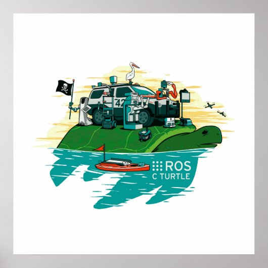 ROS CTurtleポスター ポスター (正面)