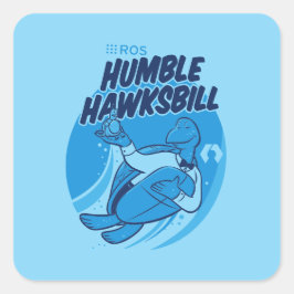 ROS Humble Hawksbillリリースステッカー スクエアシール