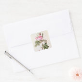Rosa Bifera Officinalis、「Lesバラ」より スクエアシール (封筒)