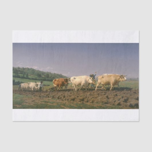 Rosa Bonheur | Ploughing in Nevers 薄葉紙 (正面)
