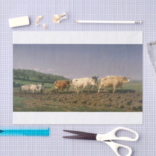 Rosa Bonheur | Ploughing in Nevers 薄葉紙 (クラフト)